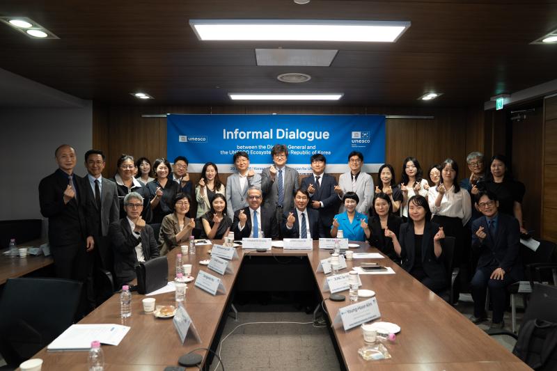 ICHCAP Attended Informal Dialogue Between UNESCO Director-General and the UNESCO Ecosystem in Korea