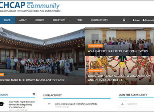 ICHCAP Opens an Online Community Site 사진