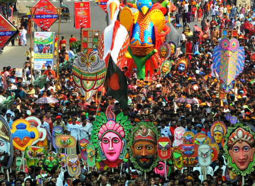 Bangla New Year Welcomed with Mangal Shovajatra 사진