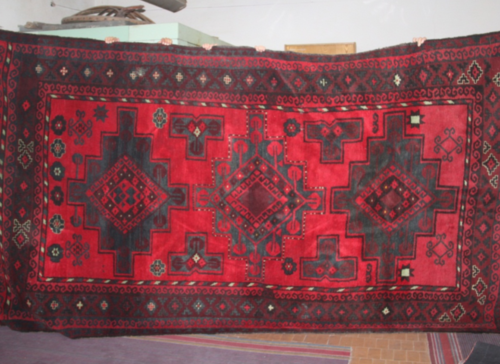 The traditional woven carpets of the Kyrgyz people 사진