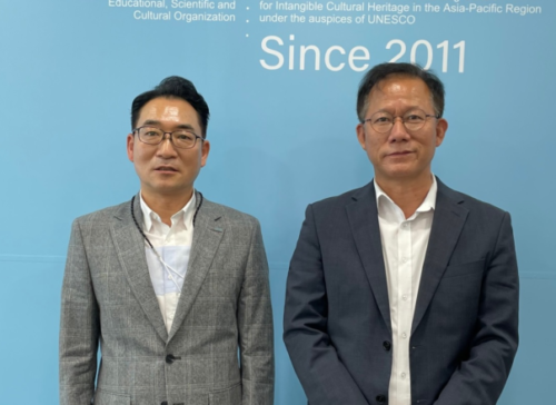 유네스코 물 안보 및 지속가능 물관리 국제연구교육센터(i-WSSM) 신임센터장 아태센터 방문 사진