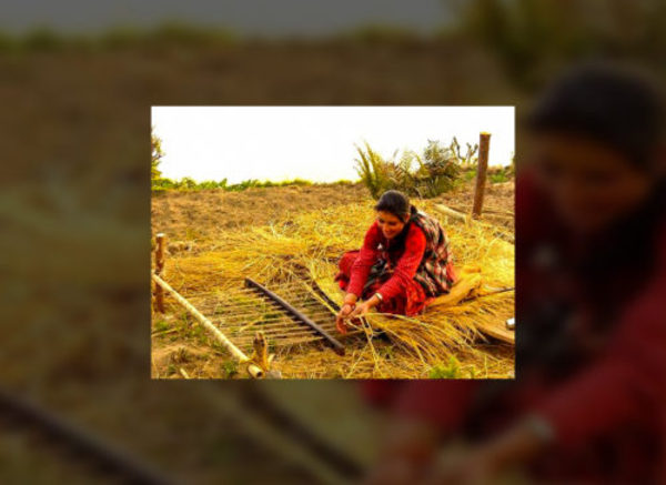 네팔의 전통 매트, 건드리 사진